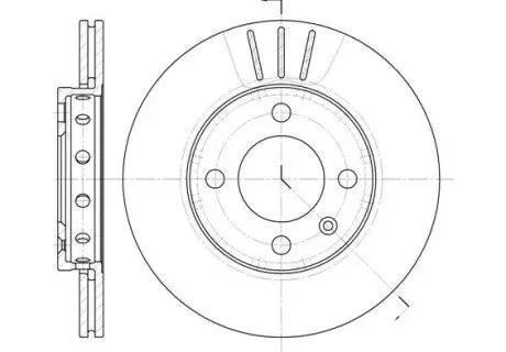 VW диск гальмівний вент.передній Polo 3/95-,Lupo REMSA 642610 Купити в Україні