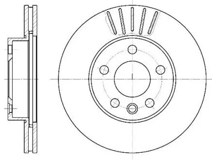Диск гальмівний (передній) VW T4 96-03 (280x24) (R15) REMSA 655110 Купити в Україні