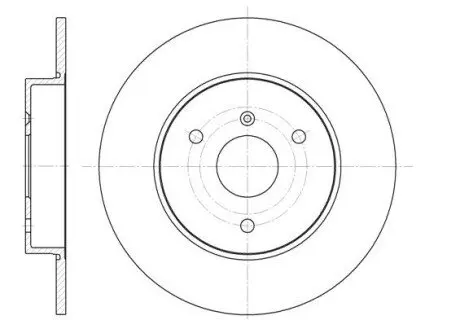 Диск гальмівний (передній) Smart Fortwo 04- (280x9.7) REMSA 661700 Купити в Україні