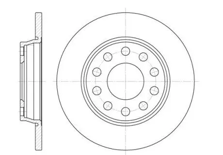 AUDI диск гальмівний задній 255mm A4 B6 (8E2) 1.8 T 02-04, SEAT EXEO (3R2) 2.0 TDI 08-13 REMSA 673100 Купити в Україні