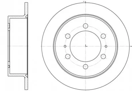 Диск гальмівний REMSA 678400 Купити в Україні