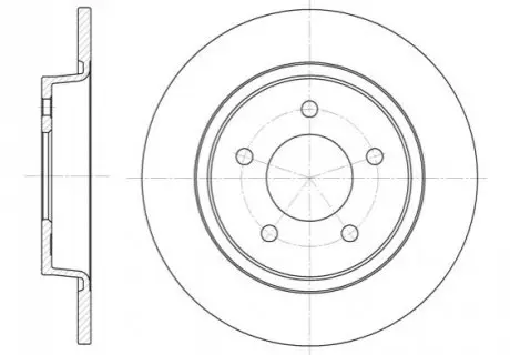 Фото Диск гальмівний (задній) Mazda 3/5 1.5-2.3 CiTD 07- (280x11) REMSA (688000) зображення 1