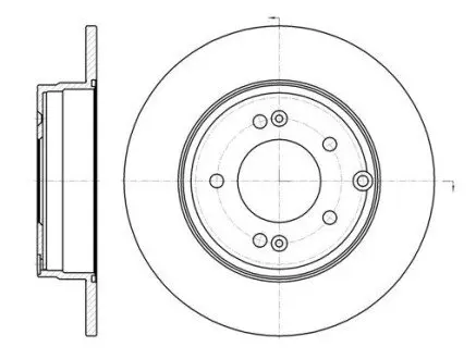 Фото Гальмівний диск REMSA (698900) зображення 1