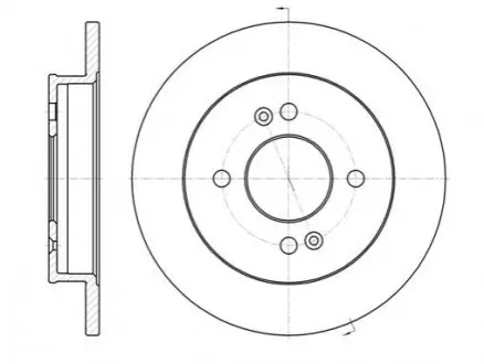 Фото Диск гальмівний (задній) Hyundai i10 07-13/Kia Picanto 04- (234x10) REMSA (699100) зображення 1