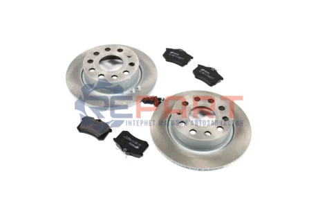 Комплект гальмівний задн. VW GOLF V 1.4-2.0 03-,AUDI A3 1.6-2.0 03- (вир-во) REMSA 826306 Купити в Україні