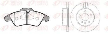 DB К-кт гальм. колодки + диски передн. Vito108-110D/113-114 96 REMSA 8578.00 Купить в Украине