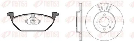 Фото 1 — SEAT К-кт гальм. колодки + диски CORDOBA (6K1, 6K2) 1.9 SDI 99-02 REMSA (8633.03) Фото SEAT К-кт гальм. колодки + диски CORDOBA (6K1, 6K2) 1.9 SDI 99-02 REMSA (8633.03) зображення 1