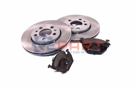 Фото Комплект: 2 диска+ 4 колодки гальмівних REMSA (8633.10) зображення 1