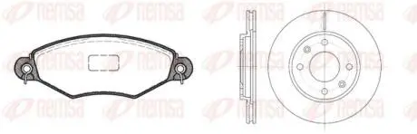 Фото PEUGEOT К-кт гальм. колодки + диски 206 (2A/C) 1.6 i 98-00 REMSA (8643.07) зображення 1