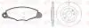 REMSA CITROEN К-кт гальм. колодки + диски передн.Berlingo 96-,BX,Xantia,Xsara,ZX,Peugeot 206,405,Partner 8659.01