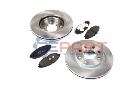 Фото Комплект: 2 диска+ 4 колодки гальмівних REMSA (8696.01) зображення 1