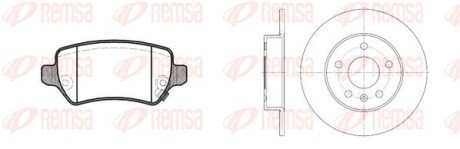 Комплект гальмівний задн. OPEL ASTRA G-05 (вир-во) - 8957.00 (16059670) REMSA 895700