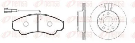 FIAT К-кт гальмівні колодки + диски передн. Ducato 02-, CITROEN REMSA 8959.00 Купити в Україні