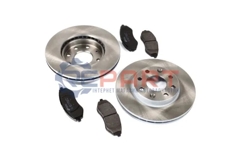 Фото Диски тормозов. с колодками CHEVROLET AVEO 05-, DAEWOO KALOS 03- (компл.) (выр-во) REMSA (898600) изображение 1