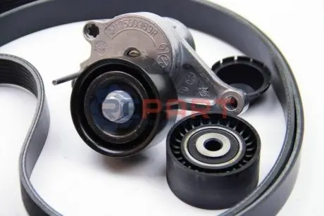 Комплект пасу поліклинового 7PK2054 2 ролика RENAULT 117207736R Купити в Україні