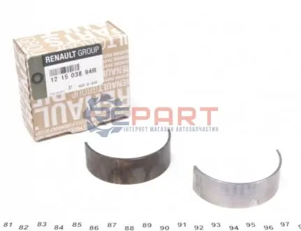 Вкладиші шатунні M9R (к-т на 1 шатун) RENAULT 121502698R Купити в Україні