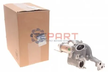 Охолоджувач відпрацьованих газів ((EN) with EGR valve radiator) CAPTUR I, CLIO II, CLIO III, DUSTER, FLUENCE, GRAND SCENIC II, GRAND SCENIC III, KANGOO, KANGOO BE BOP 1.4/1.5D/1.6 06.01 RENAULT 147350718R Купити в Україні