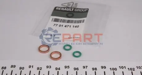 Ущільнювачі трубки подачі масла в турбіну RENAULT 7701471140 Купити в Україні