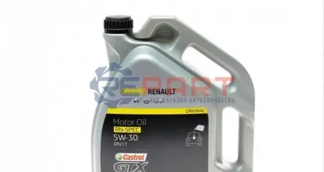 Масло - Castrol GTX RN 5W-30 RN 17 4X5L RENAULT 7711658105