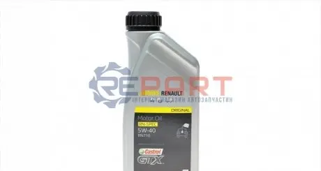 Масло - Castrol GTX RN 5W-40 RN 710 12X1L RENAULT 7711658110