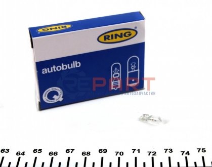 Автолампа W2,3W W2x4,6d 2,3 W прозрачная Ring R284