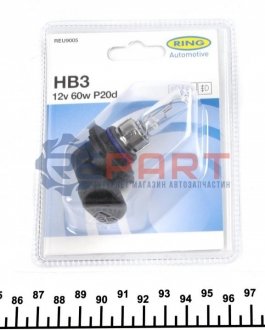 Автолампа HB3 12V 60W P20d Halogen Headlamp Ring REU9005