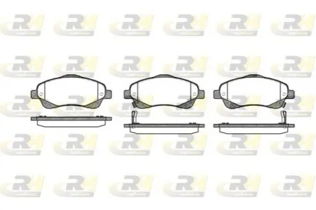 Колодки гальмівні (передні) Toyota Avensis/Corolla 03-09 ROADHOUSE 21046.02