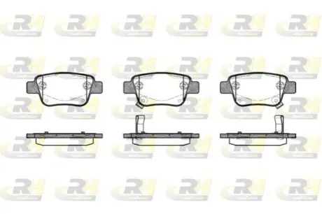 Колодки гальмівні (задні) Toyota Avensis/Corolla 1.6-2.4i 03-09 ROADHOUSE 21047.02