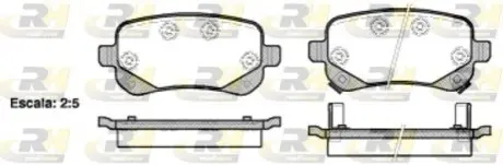 Фото Гальмівні колодки, дискове гальмо (набір) ROADHOUSE (21095.02) зображення 1