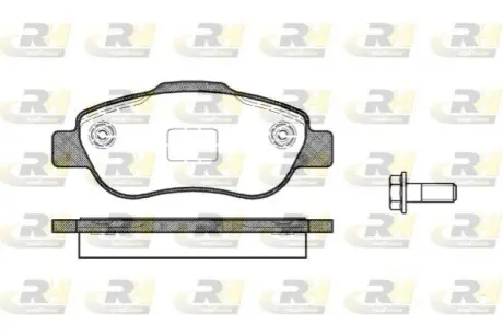 Тормозные колодки, дисковый тормоз.) ROADHOUSE 2110000