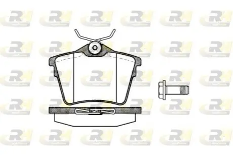Колодки гальмівні (задні) Citroen C5 08-/Peugeot 407 04-/607 88 ROADHOUSE 21103.00