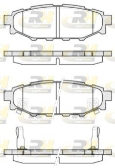 Тормозные колодки дисковые ROADHOUSE 21136.12
