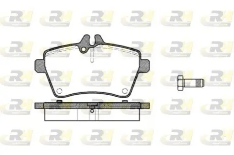 Колодки гальмівні (передні) MB A-class (W169) 04-12/B-class (W245) 05-11 ROADHOUSE 21144.00