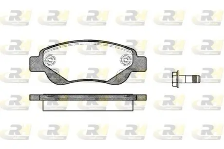 Колодки гальмівні (передні) Citroen С1/Peugeot 107/Toyota Aygo 05 ROADHOUSE 21177.00