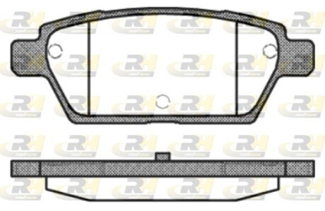 Тормозные колодки дисковые ROADHOUSE 21195.10 (фото 1)