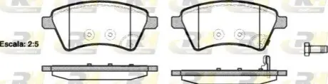 Колодки гальмівні (передні) Fiat Sedici/Suzuki SX4 06 ROADHOUSE 21215.01