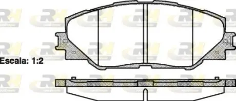 Колодки гальмівні (передні) Toyota RAV4 2.0-3.5/Prius 1.8 05 ROADHOUSE 21234.00