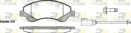 Колодки передние FWD, 2.2TDCI ROADHOUSE 21251.02