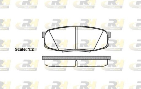 Гальмівні колодки дискові ROADHOUSE 21272.00