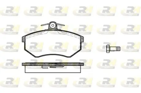 Колодки гальмівні (передні) Audi 80/100 -90 (з датчиком) ROADHOUSE 2134.00