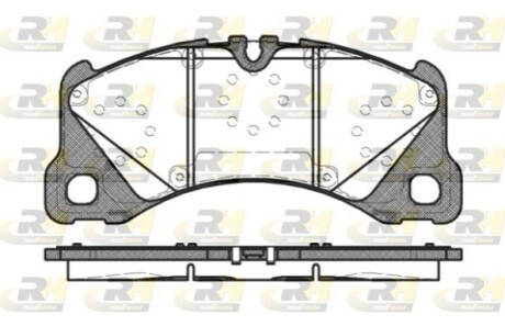 Тормозные колодки дисковые ROADHOUSE 21345.40 (фото 1)