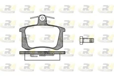 Колодки гальмівні (задні) Alfa Romeo 164 87-98 ROADHOUSE 2135.20