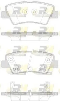 Колодки гальмівні (задні) Kia Sportage/Hyundai i10/i30 Tucson 15 ROADHOUSE 21362.42