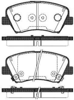 Колодки гальмівні (передні) Hyundai Elantra 10-/ i30 11-/ Kia Ceed 12 ROADHOUSE 21412.32