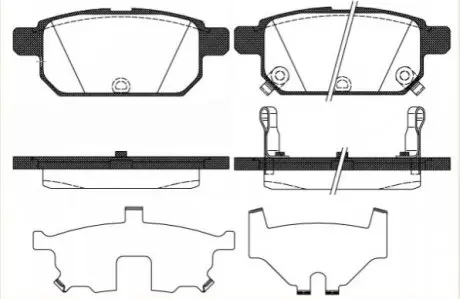 Колодки гальмівні (задні) Suzuki Vitara III 15-/SX4 S-cross 13-/Swift IV 10-/Baleno 16 ROADHOUSE 21471.02