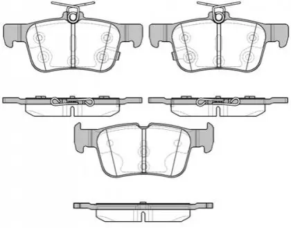 Колодки гальмівні (задні) Ford Mondeo/Galaxy/S-Max 14 ROADHOUSE 21551.12