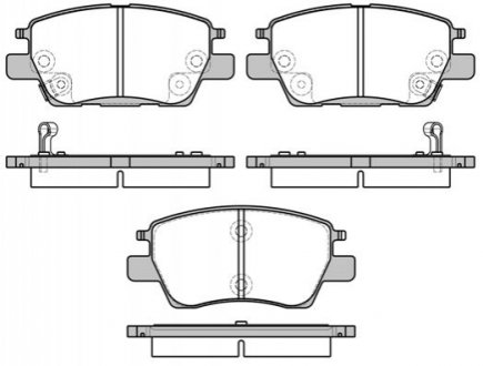 Колодки тормозные (передние) Opel Ampera-E 17-19/Chevrolet Bolt/Volt/Cruze 15- (+датчик) ROADHOUSE 2163012 (фото 1)