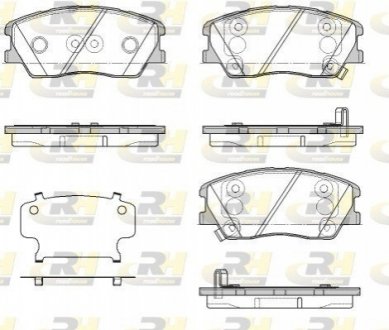 Тормозные колодки дисковые ROADHOUSE 21884.02