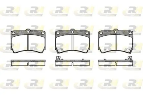 Фото Колодки гальмівні (передні) Kia Rio 00-05/Mazda 323 89-98/121 II 90-96 ROADHOUSE (2212.12) зображення 1
