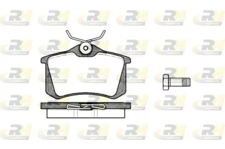 Колодки гальмівні (задні) VW Caddy III 04-/Peugeot 308 07-/Citroen C4 04 ROADHOUSE 2263.10